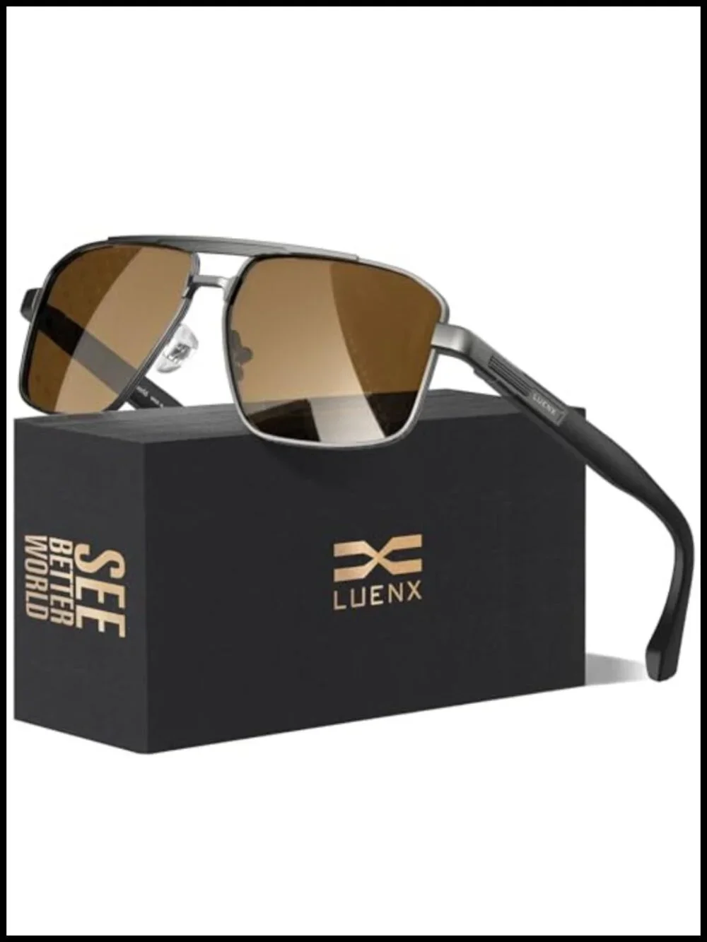 Polarized Aviator Sunglasses for Men Women UV400 Protection Anti-Glare Driving